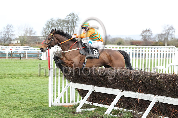 1 Ultimate Optimist (3 ,orange and green chevrons ), Jockey - Mr A Harvey ,Trainer - D M Christie
