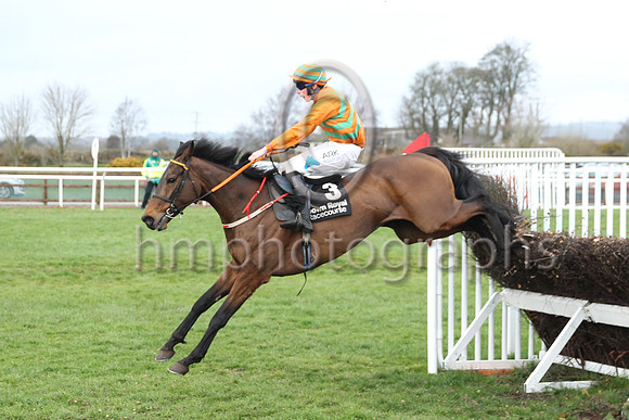 1 Ultimate Optimist (3 ,orange and green chevrons ), Jockey - Mr A Harvey ,Trainer - D M Christie