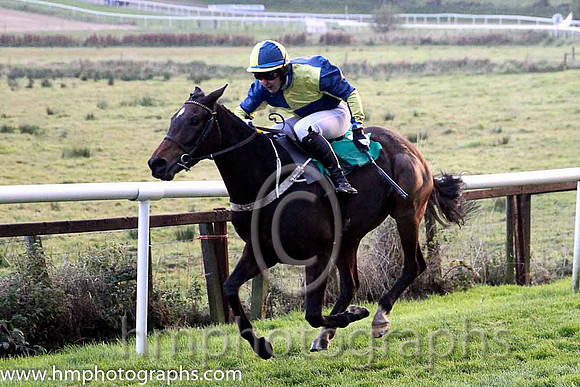 01st Concience ( 9 , dark blue and yellow qtrd ) and J.P. Dowling (7) - Trainer : Desmond McDonogh - Owner : P.E.I.Newell