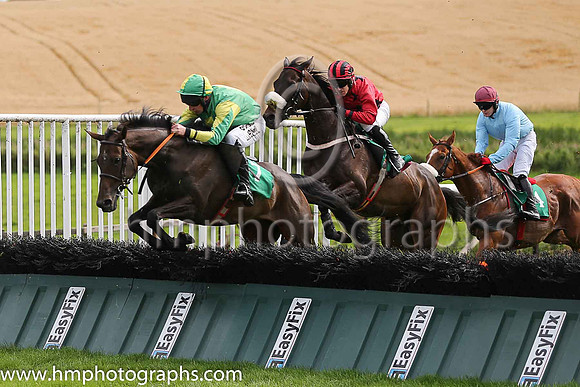 10th Willwehaveone and R Loughran ( 7 , emerald green, yellow cross ) Trainer - G Webb , Owner - Mortimer Gleeson