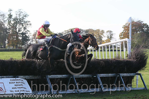 Don'T Be Bold (Gb) and N McParlan ( 3 , RED,yellow sash; yellow, plain sleeves; white cap ) Trainer: C.A. McBratney,, Owner : David John McBratney
