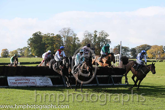 Astre Rose (Fr) and D O'Connor ( 5 , RED  WHITE QTD; white sleeves; blue cap,white star ) Trainer: Graham McKeever,, Owner : Ballynure Old Boys Racing Syndicate