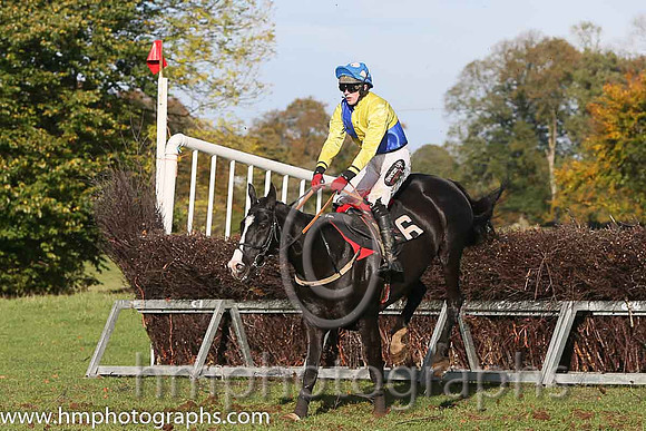 Killultagh Prince and H Dunne ( 6 , YELLOW  ROYAL BLUE QTD; yellow, plain sleeves; royal blue cap,white spots ) Trainer: Eoin G. Barry,, Owner : R.J. Armstrong