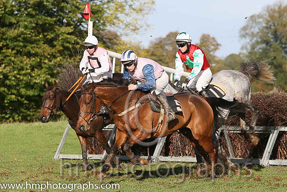 Clondaw Frisby and M J O'Hare ( 5 , PINK; blue, plain sleeves; pink  blue striped cap ) Trainer: J.G. Cosgrave,, Owner : Carnglave Racing