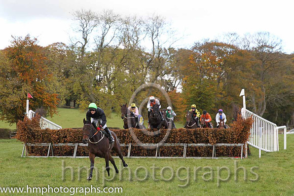 03rd Rio Bravo and R James ( 15 , BLACK; black sleeves; green cap ) Trainer: Colin Bowe,, Owner : Milestone Racing Partnership