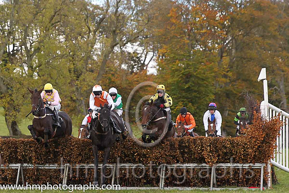 Reigning Supreme and M J O'Hare ( 7 , PINK  YELLOW CHECK; pink sleeves; yellow cap ) Trainer: Warren Ewing,, Owner : Warren Ewing