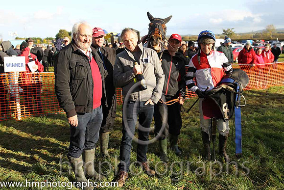 01st Marito (Ger) and N Mcparlan ( 8 , WHITE  RED QTD; white,black hooped sleeves; royal blue cap ) Trainer: C.A. McBratney,, Owner : James Marley  Samuel Downey