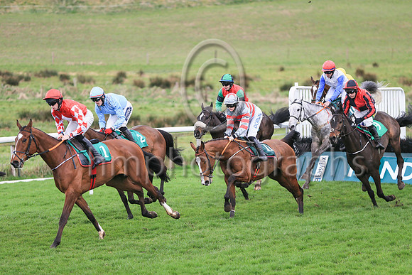 1 Law Ella (2 ,Light blue, grey epaulettes ), Jockey - K M Donoghue ,Trainer - G P Cromwell