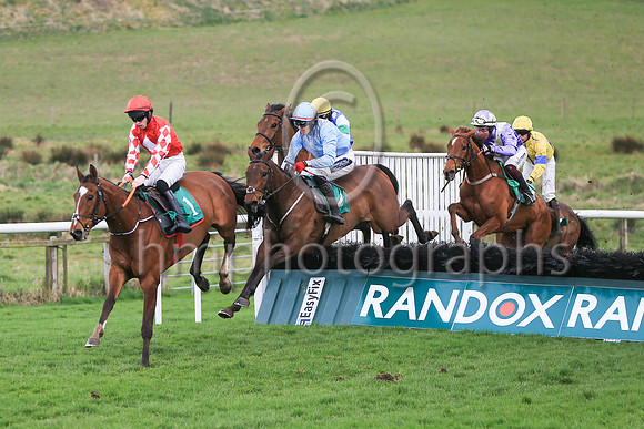1 Law Ella (2 ,Light blue, grey epaulettes ), Jockey - K M Donoghue ,Trainer - G P Cromwell