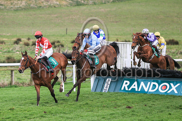 1 Law Ella (2 ,Light blue, grey epaulettes ), Jockey - K M Donoghue ,Trainer - G P Cromwell