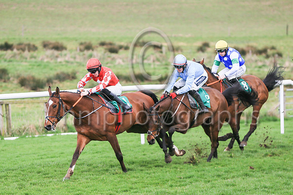 1 Law Ella (2 ,Light blue, grey epaulettes ), Jockey - K M Donoghue ,Trainer - G P Cromwell