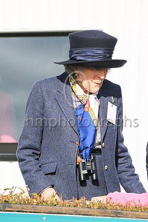 Mrs William Brownlow MBE patron of Downpatrick Racecourse at the Randox Ulster National Steeplechase on 2nd April 2023