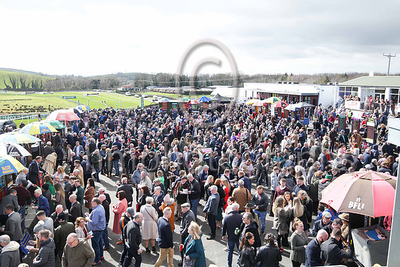 Large crowds at the Randox Ulster National Meeting at Downpatrick on 2nd April 2023