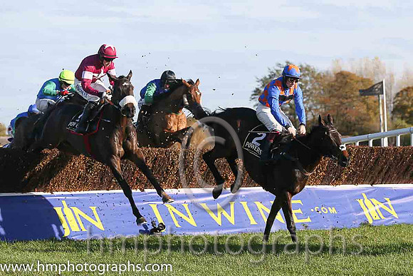 01st Ptit Zig (FR) ( 2 , pink, three mauve spots ) and Sam Twiston- Davies - Trainer : Paul Nicholls (in GB) - Owner : Barry Fulton, Chris Giles  Richard Webb