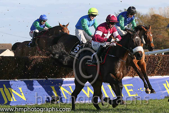 02nd Clarcam (FR) ( 1 , maroon, white hoop ) and B.J. Cooper - Trainer : Gordon Elliott - Owner : Gigginstown House Stud