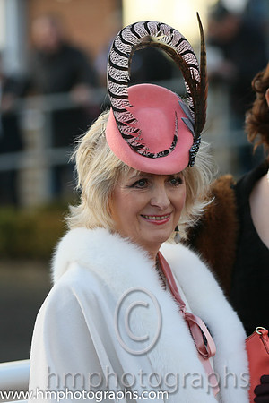 Geraldine Shalvey, an entrant in the Best Dressed Lady Competition at Down Royal on the NI Festival of Racing Saturday
