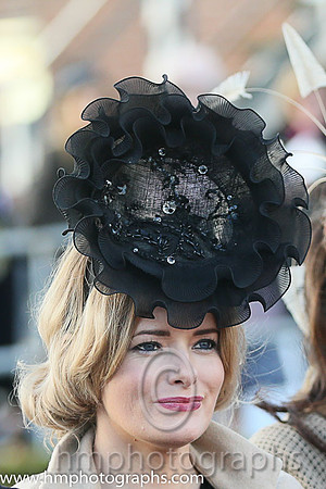 Entrant in the Best Dressed Lady Competition at Down Royal on the NI Festival of Racing Saturday