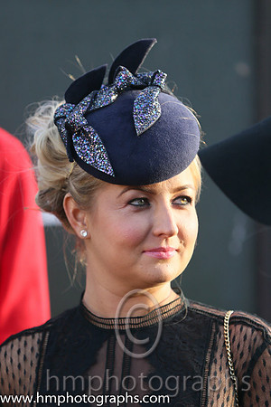 Entrant in the Best Dressed Lady Competition at Down Royal on the NI Festival of Racing Saturday