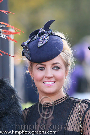 Entrant in the Best Dressed Lady Competition at Down Royal on the NI Festival of Racing Saturday