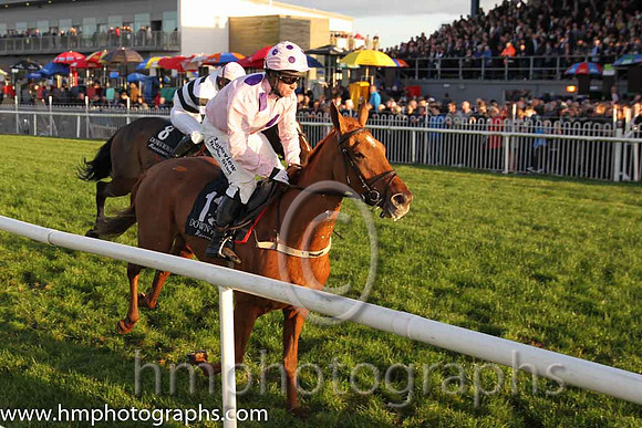 10th Mourneseafood Lass ( 13 , pink, three purple spots ) and J.P. McKeown - Trainer : Sarah Dawson - Owner : R. McCoubrey