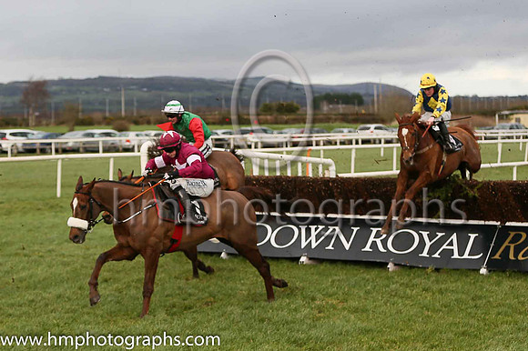 03 Hix Fix ( 5 , green, red sleeves ) and D.E. Mullins - Trainer : George Stewart - Owner : George Stewart