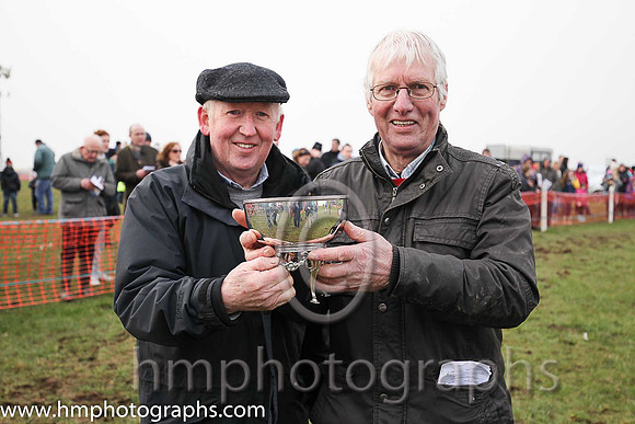 Owner Paddy Madine (right of pic) of winner Tareesh Lane and Alex McCann