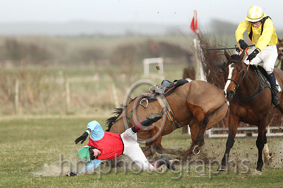 08th F Darsindian ( 8 )  S Cauanagh - Trainer: Brian W Dougan - red,blue sleeves - rider and horse ol