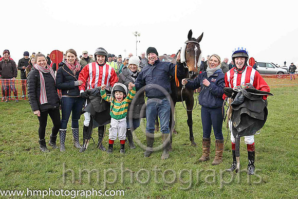 01st ANSEANACHAI CLISTE and M McConville ( 3 , RED  WHITE STRIPES; red, plain sleeves; white cap ) Trainer: Stephen McConville,, Owner : Michael McConville