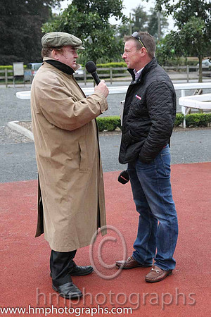 Kevin O'Ryan being interviewed at Down Royal