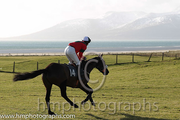 09 Nancy's Trix (14) & M O'Hare - PU Trainer : Dermot McLoughlin, Red, green chevron
