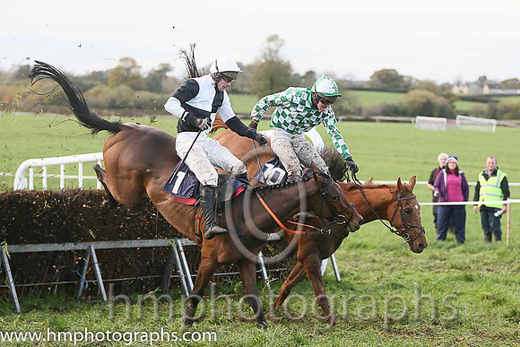 01st TAREESH LANE and N MCParlan ( 10 , GREEN  WHITE CHECK; green,white check sleeves; green cap,white spots ) Trainer: Sean McParlan,, Owner : P. Madine