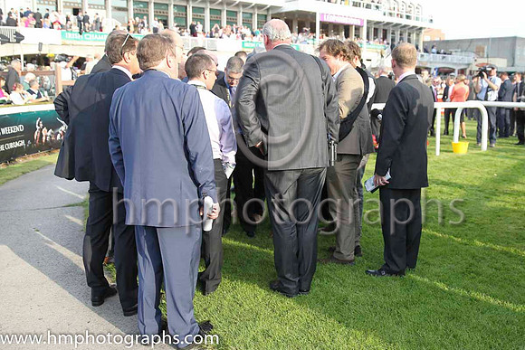 01 Fiesolana Trainer W McCreery talks to the media at Leopardstown