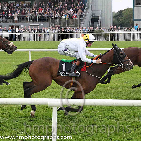 04th Mountain Kingdom ( 1 , white, yellow panel ) and R. Coakley - Trainer : J.Larkin - Owner : Cathal M. McGovern