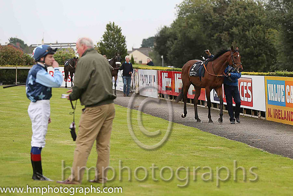 01st Downforce ( 2 , dark blue, light blue stars ) and D.P. McDonogh - Trainer : W. McCreery - Owner : Mrs A.M. Burns