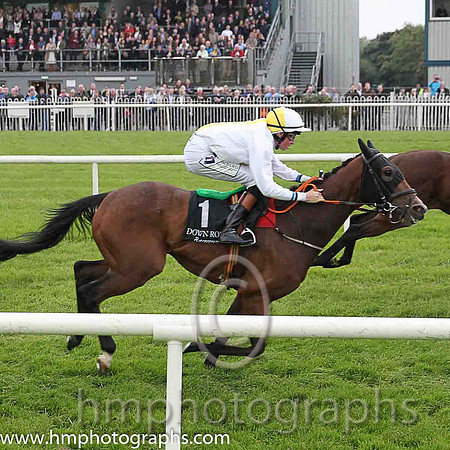 04th Mountain Kingdom ( 1 , white, yellow panel ) and R. Coakley - Trainer : J.Larkin - Owner : Cathal M. McGovern
