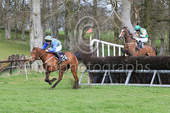 1st Star of Hoiho (24, light bkue and green diamonds) , jockey J W Hendrick