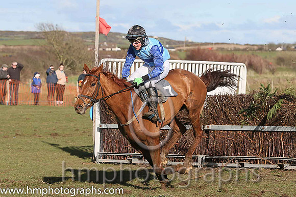 01st KILINAKIN and B G Crawford ( 7 , LIGHT BLUE  DARK BLUE HOOPS; dark blue sleeves; dark blue cap ) Trainer: S.R.B. Crawford,, Owner : David Mitchell