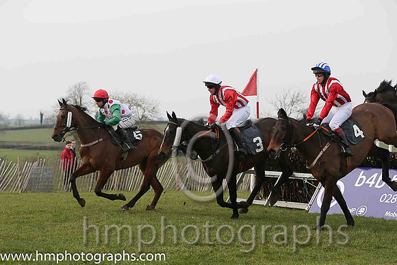 01st ANSEANACHAI CLISTE and M McConville ( 3 , RED  WHITE STRIPES; red, plain sleeves; white cap ) Trainer: Stephen McConville,, Owner : Michael McConville