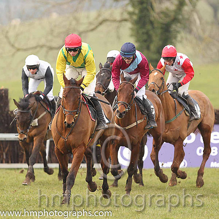 01st M M D Sizer (10< emerald green ,yellow chevron) and J J Codd ; Trainer J T R Dreaper ; Owner Alan Potts