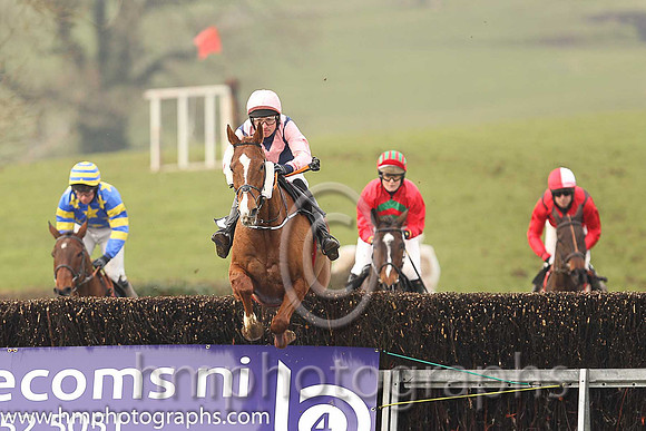01st CURRENT EXCHANGE and T Donworth ( 5 , DARK BLUE,pink chevron; pink sleeves; pink cap ) Trainer: Gordon Elliott,, Owner : Partnership Kaniz Bloodstock Investments