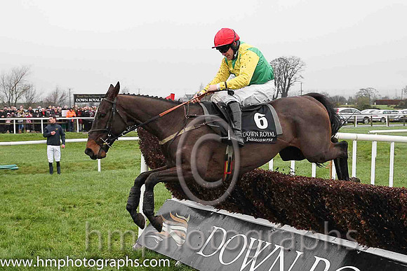 03rd Venitien De Mai (FR) ( 6 , green, yellow chevron ) and R.C. Colgan - Trainer : J.T.R.Dreaper - Owner : Ann  Alan Potts Partnership