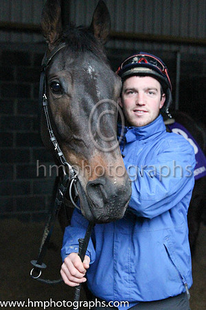 No More Heroes and John Winston at the Leopardstown  Horse Racing Ireland launch of the Christmas Festival at Gordon Elliot's yard
