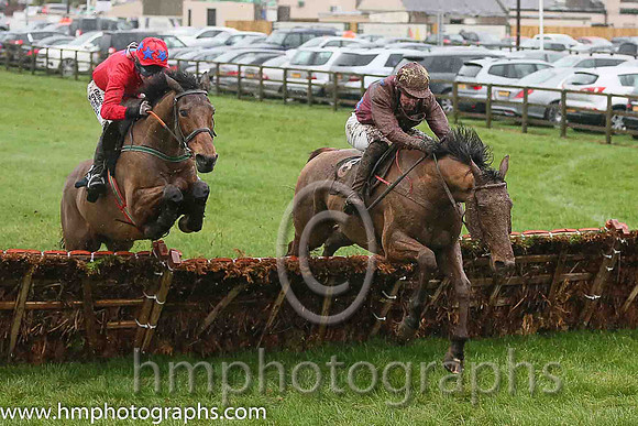 02nd Infrontofthejudge ( 8 , maroon, royal blue stars ) and P.D. Kennedy (5) - Trainer : J.J.Lambe - Owner : M.Abernethy
