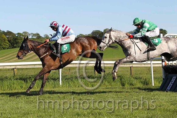 07 Ultra Light & A E Lynch - 7th (5, light blue and maroon hoops) & 06 Mrs Henderson & M A Enright - 6th (9, emerald greena and white halved) - FT8E5994-21