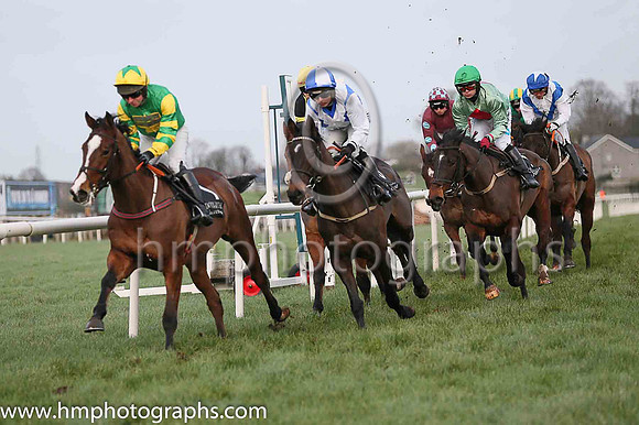 04 Innocent Verdict ( 5 , royal blue, white cross sashes ) and K. Walsh - Trainer : John James Feane - Owner : P.J.Hyland