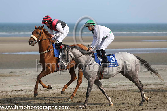 7 Brostigh Ort and C R King - - 7th (7 ,black red, chevron ) Trainer - Donal Kinsella &amp; 1 Our Max and S Foley - - 1st (3 ,white, emerald green large spots ) Trainer - Patrick Martin