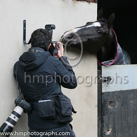 Don Cossack playing to the camera