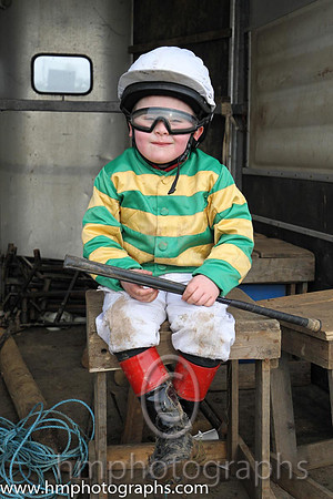 A young AP supporter at the Tynan and Armagh Hunt Point to Point Races