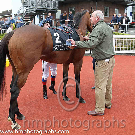 01st Downforce ( 2 , dark blue, light blue stars ) and D.P. McDonogh - Trainer : W. McCreery - Owner : Mrs A.M. Burns