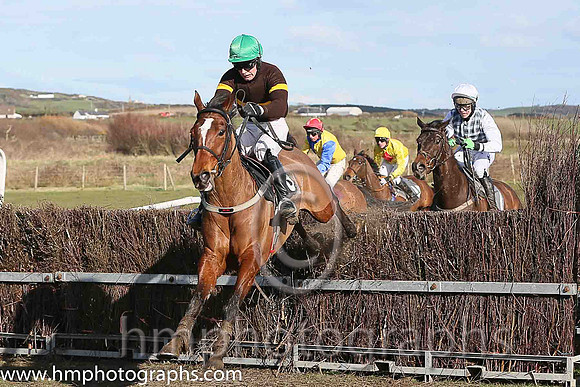01st ISN'T SHE LOVELY and M J O'Hare ( 6 , BROWN,yellow hoop; brown,yellow armlet sleeves; emerald green cap ) Trainer: J.G. Cosgrave,, Owner : Pauline Whitten